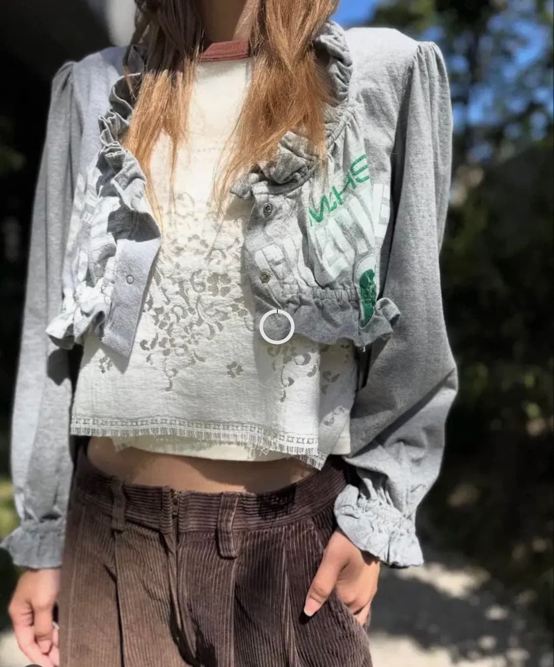 77circa 프릴가디건 상품이미지2