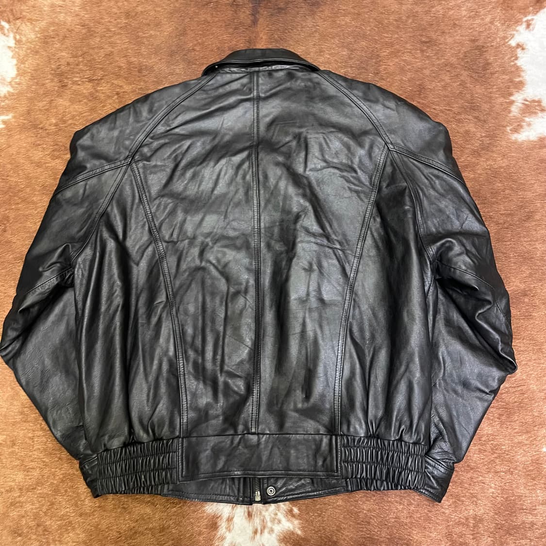 90's 빈티지 레더 자켓 상품이미지7