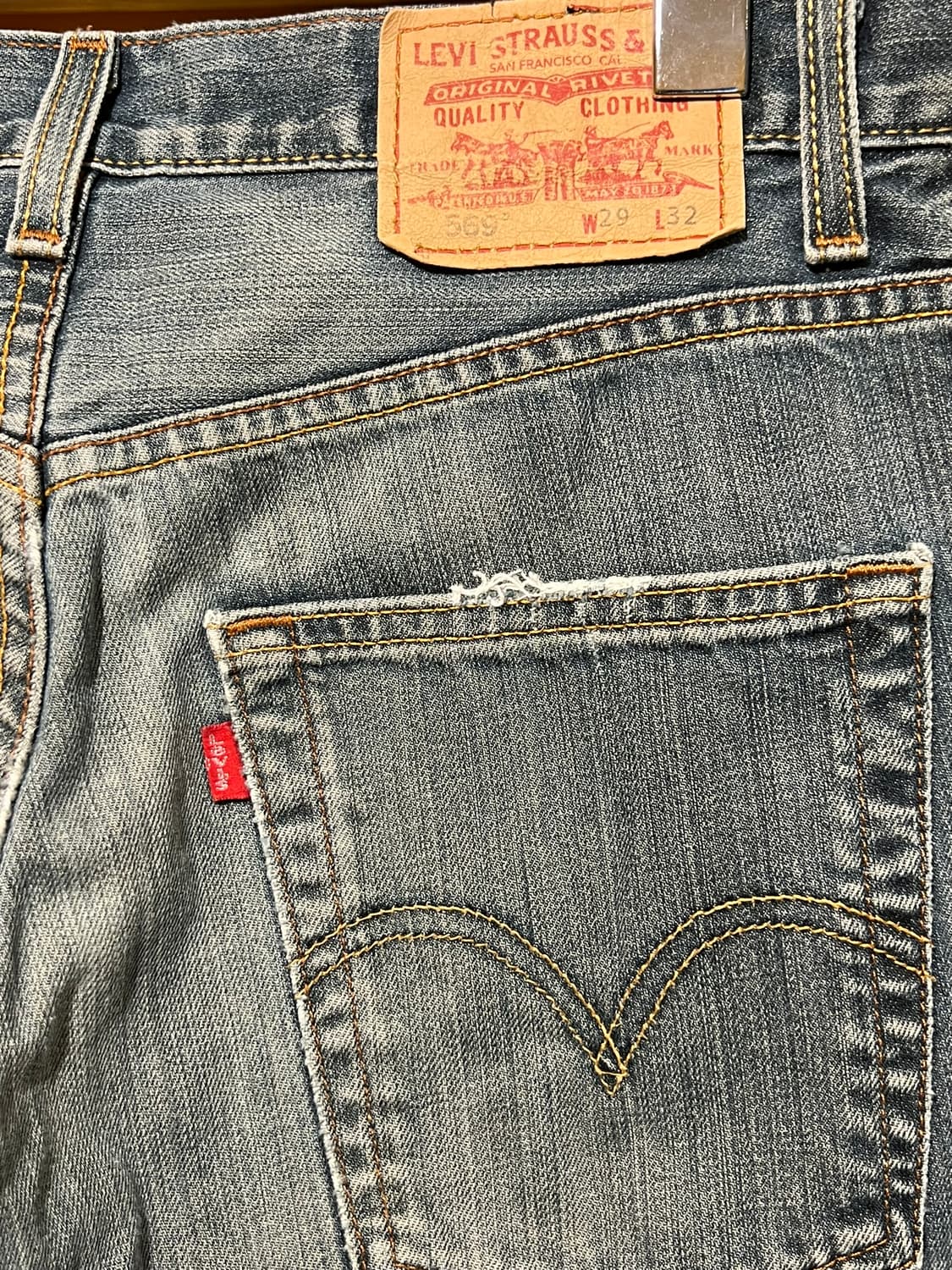 [29x32] 리바이스 569 루즈 스트레이트 데님 팬츠 청바지 상품이미지8