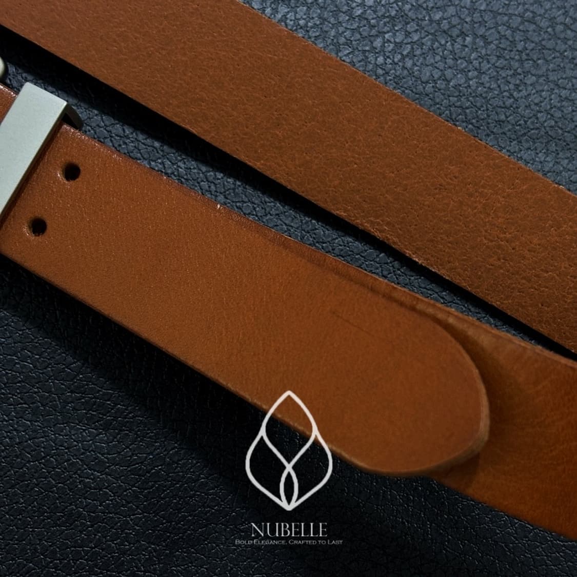 🌗 Double hole belt / 베지터블 소가죽 더블홀 벨트 상품이미지4