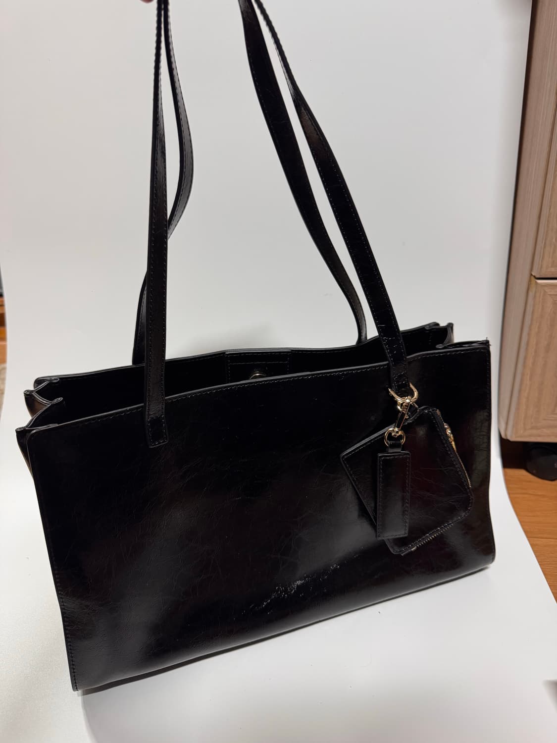 사만타사바타 블랙 스퀘어 숄더백 상품이미지1