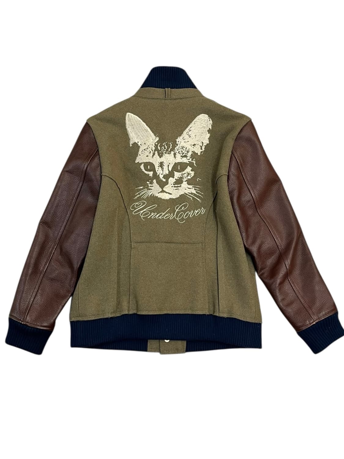 언더커버 레더 자수 울자켓 브라운 #csz2139 상품이미지4