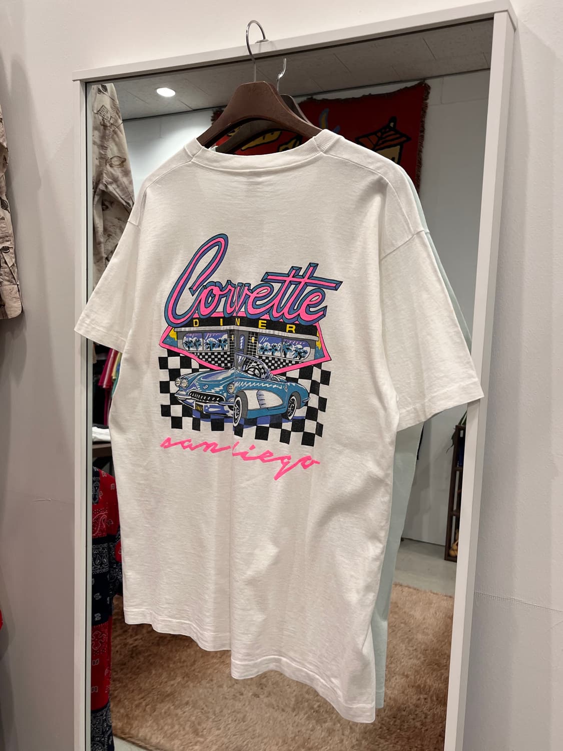 90s Fruit Of The Loom CORVETTE 레이싱 반팔티셔츠 상품이미지1