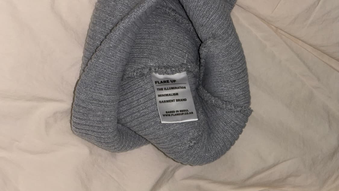 FLARE Knit Beanie - Gray 상품이미지2