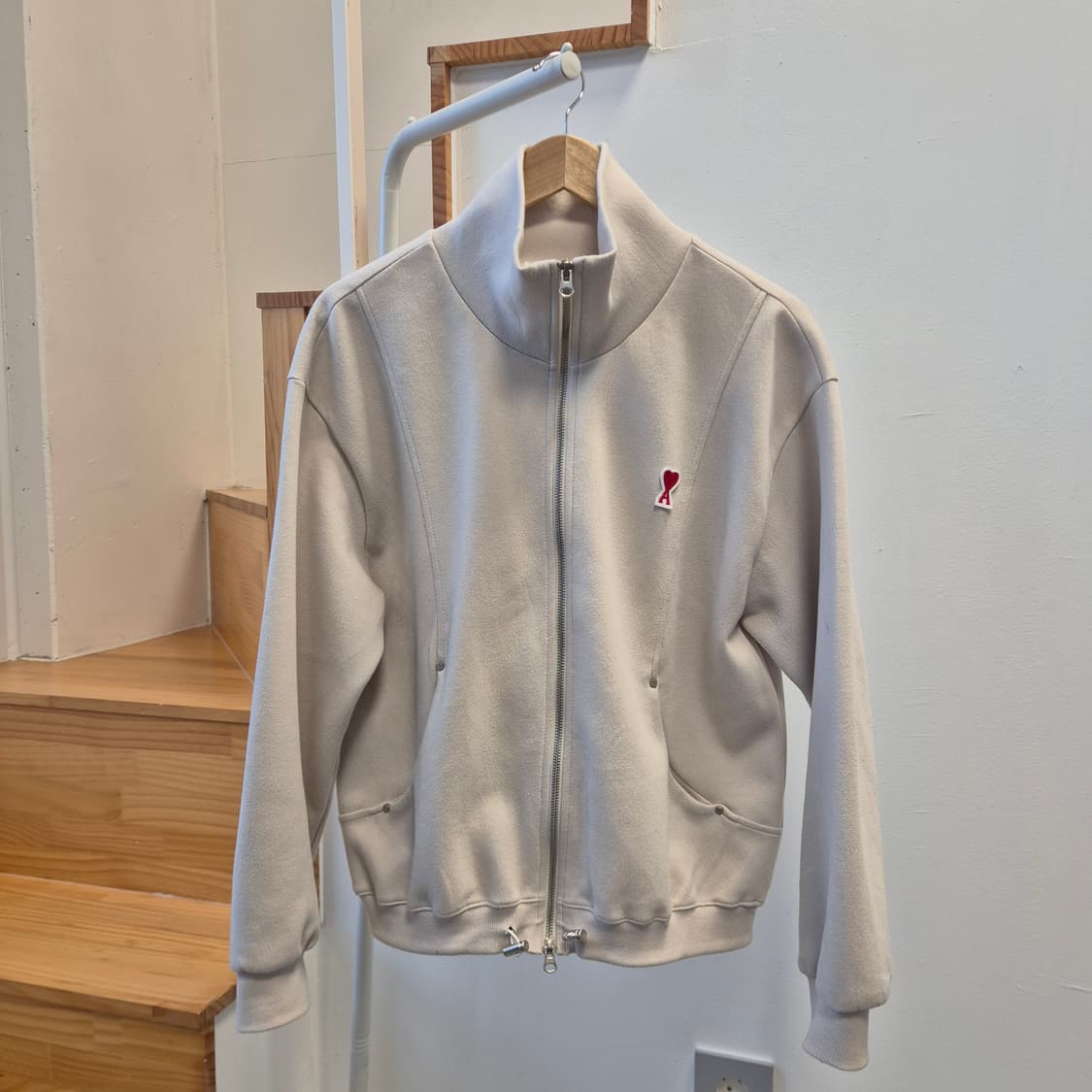 아미 아이보리 봄버 자켓  상품이미지6