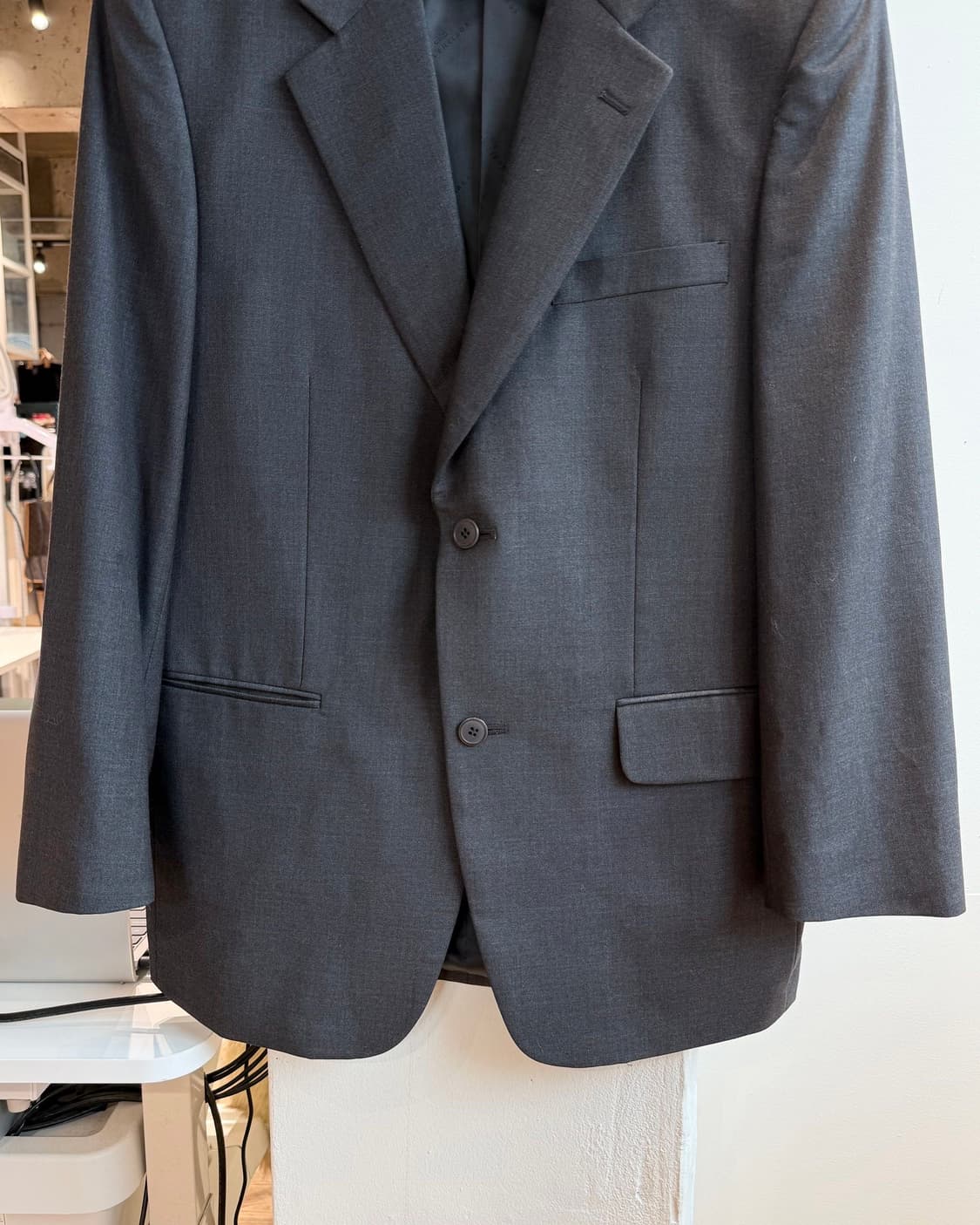 발렌시아가 차콜 2b 블레이저 자켓  상품이미지6