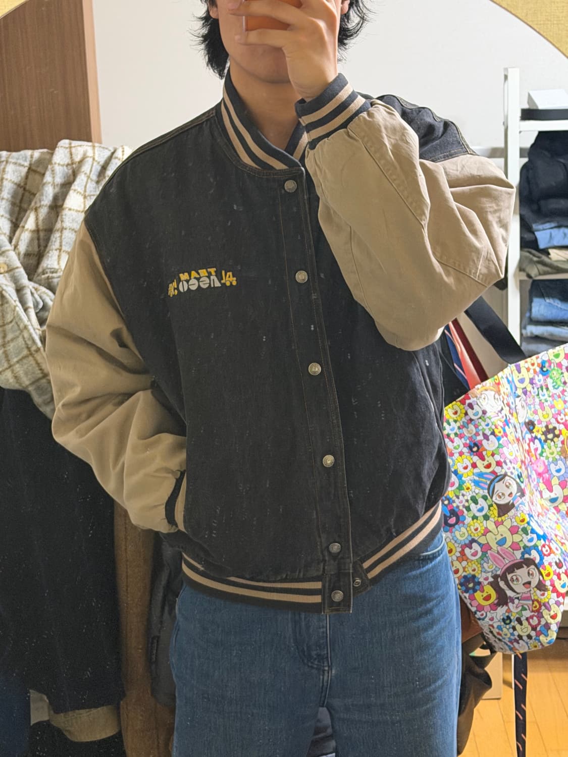 트리마운틴 데님 바시티 자켓 상품이미지2