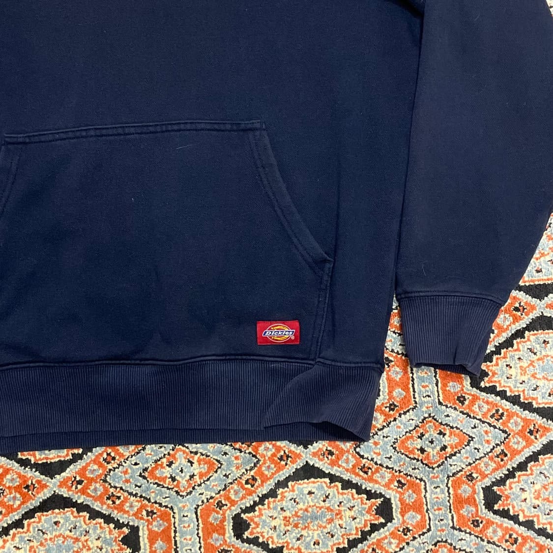 디키즈 스펠로고 네이비 기모 후드티셔츠 남성L 상품이미지3