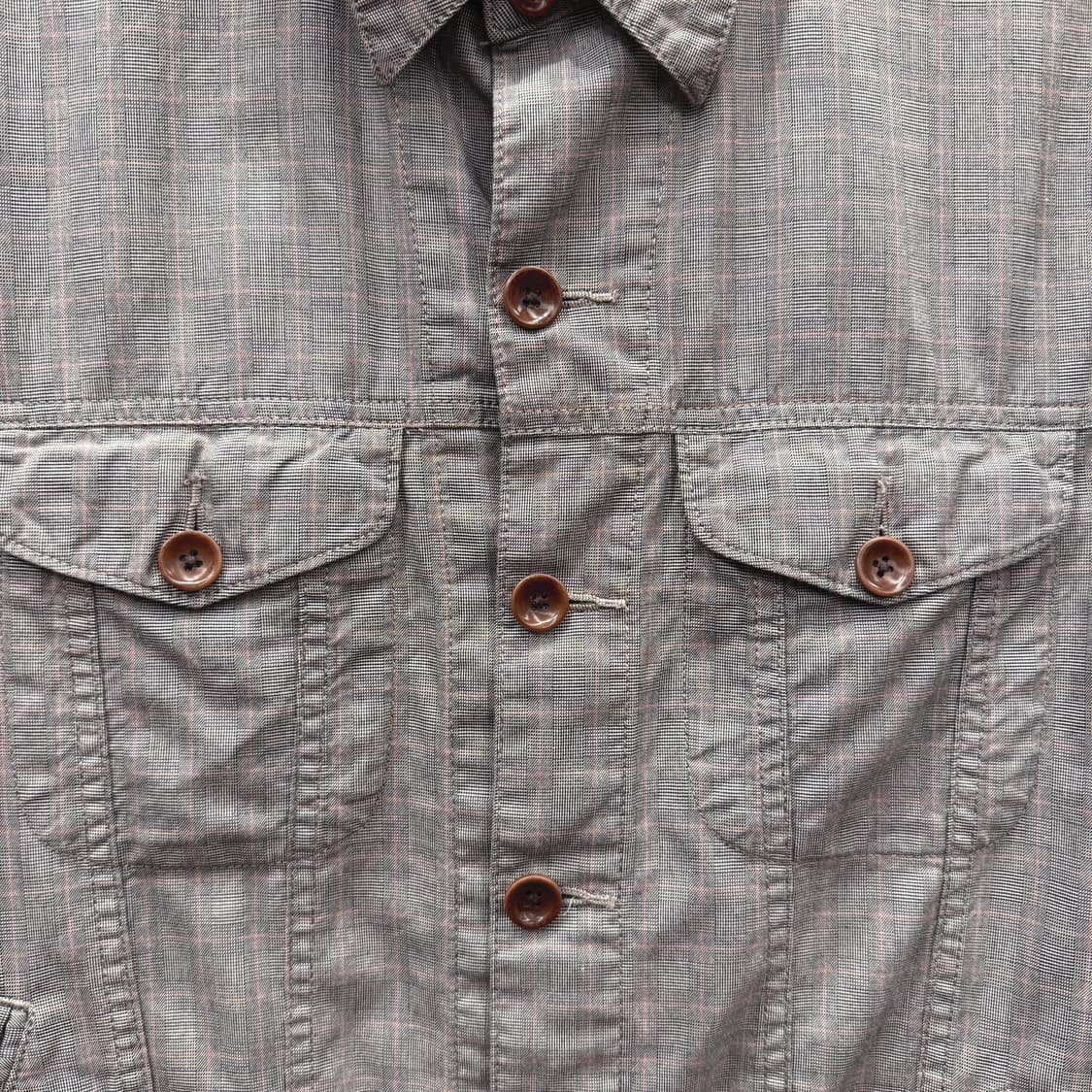 폴스미스 진스 코튼 긴팔 셔츠 자켓 더블 포켓 버튼 디테일 그레이 상품이미지6