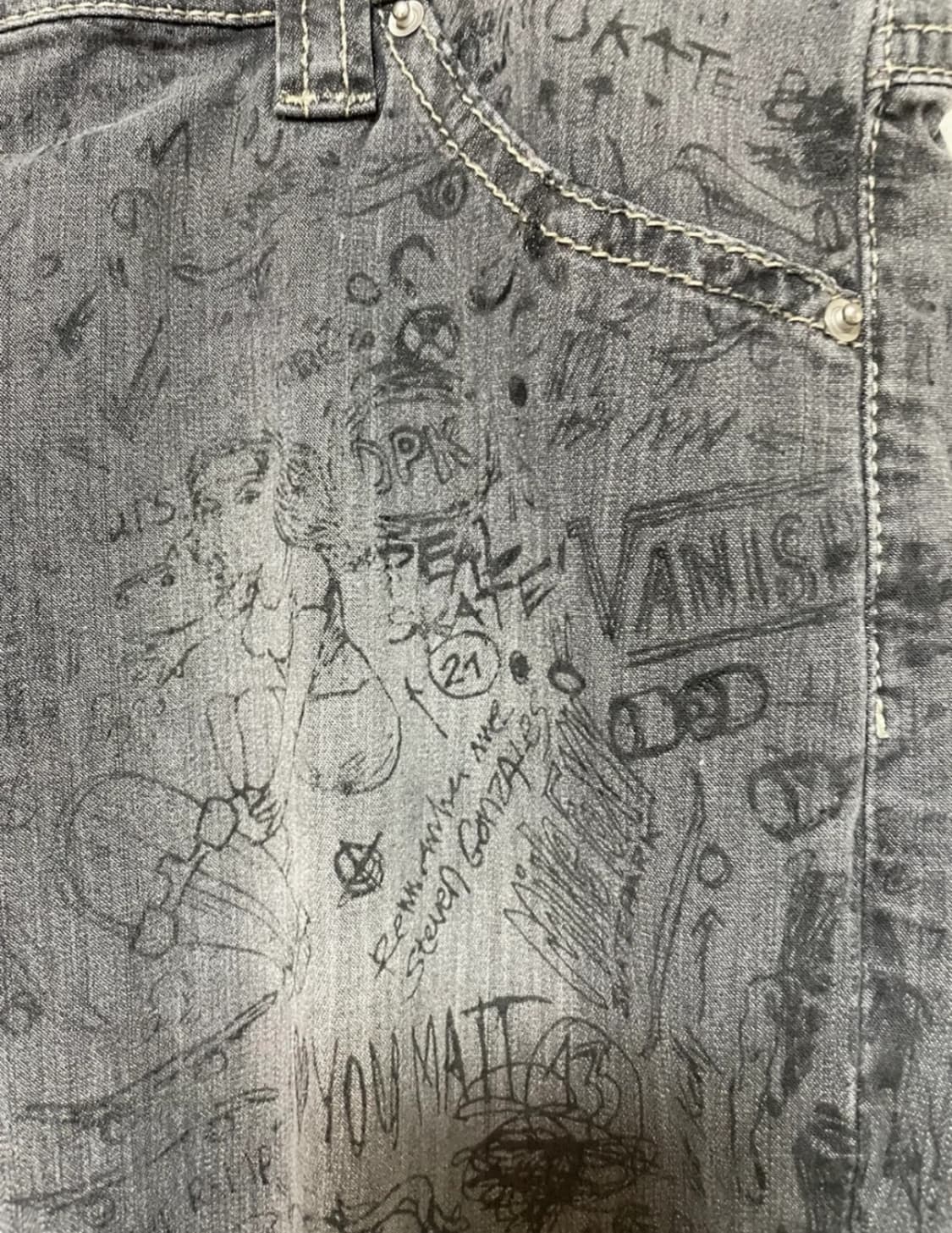 Isabel Marant 회색 프린팅 스키니진 0사이즈 상품이미지3