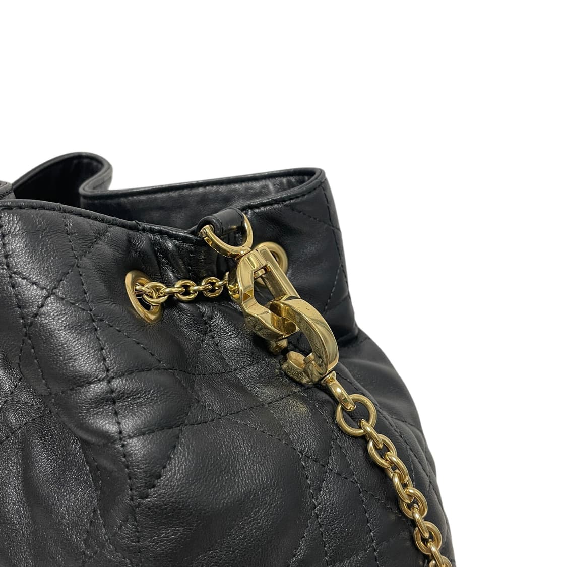 디올 블랙 서플 까나쥬 암미(아미) 라지 숄더백H00287 상품이미지4