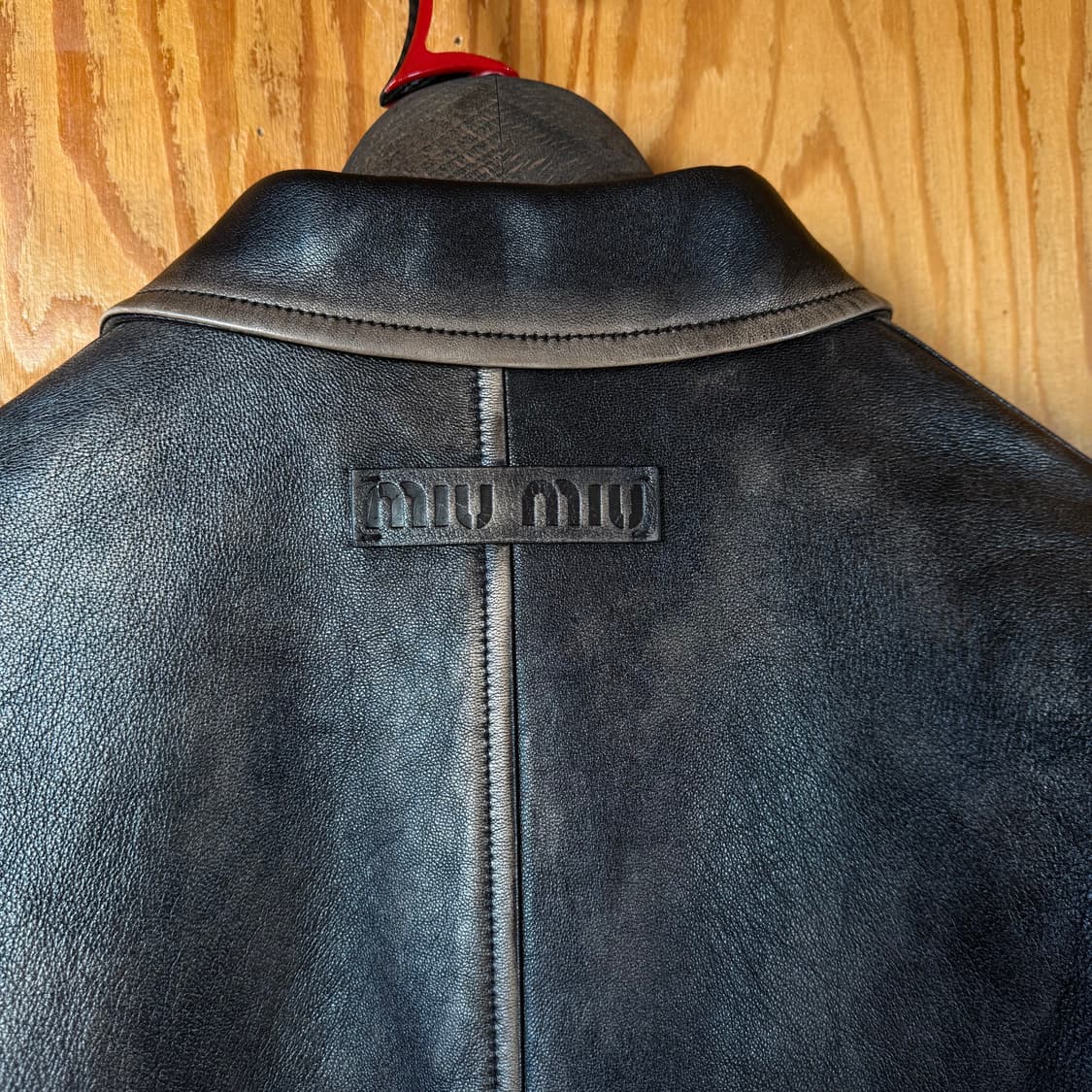  미우미우 나파 레더 시어링 가죽 자켓  상품이미지9
