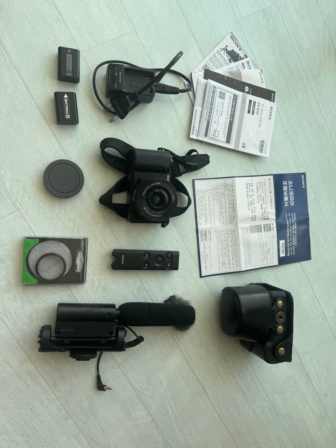 소니 zve-10 풀세트(마이크,블루투스 리모컨,케이스,스트랩 등 포함) 상품이미지1