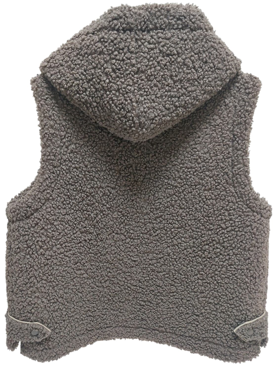 브라운 뽀글이 후드 조끼 상품이미지2