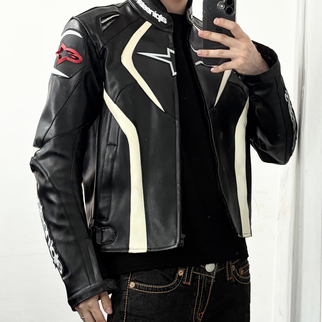 알파인스타 레더 레이싱 자켓 상품이미지3