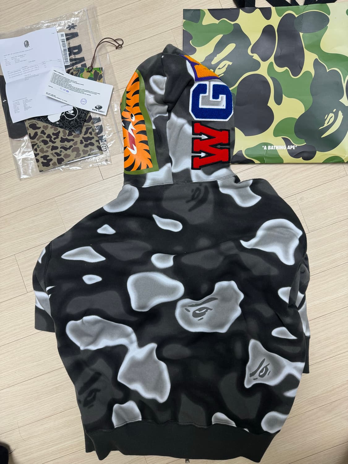 베이프 후드집업(홍콩 직구)+진품 인증서 상품이미지2