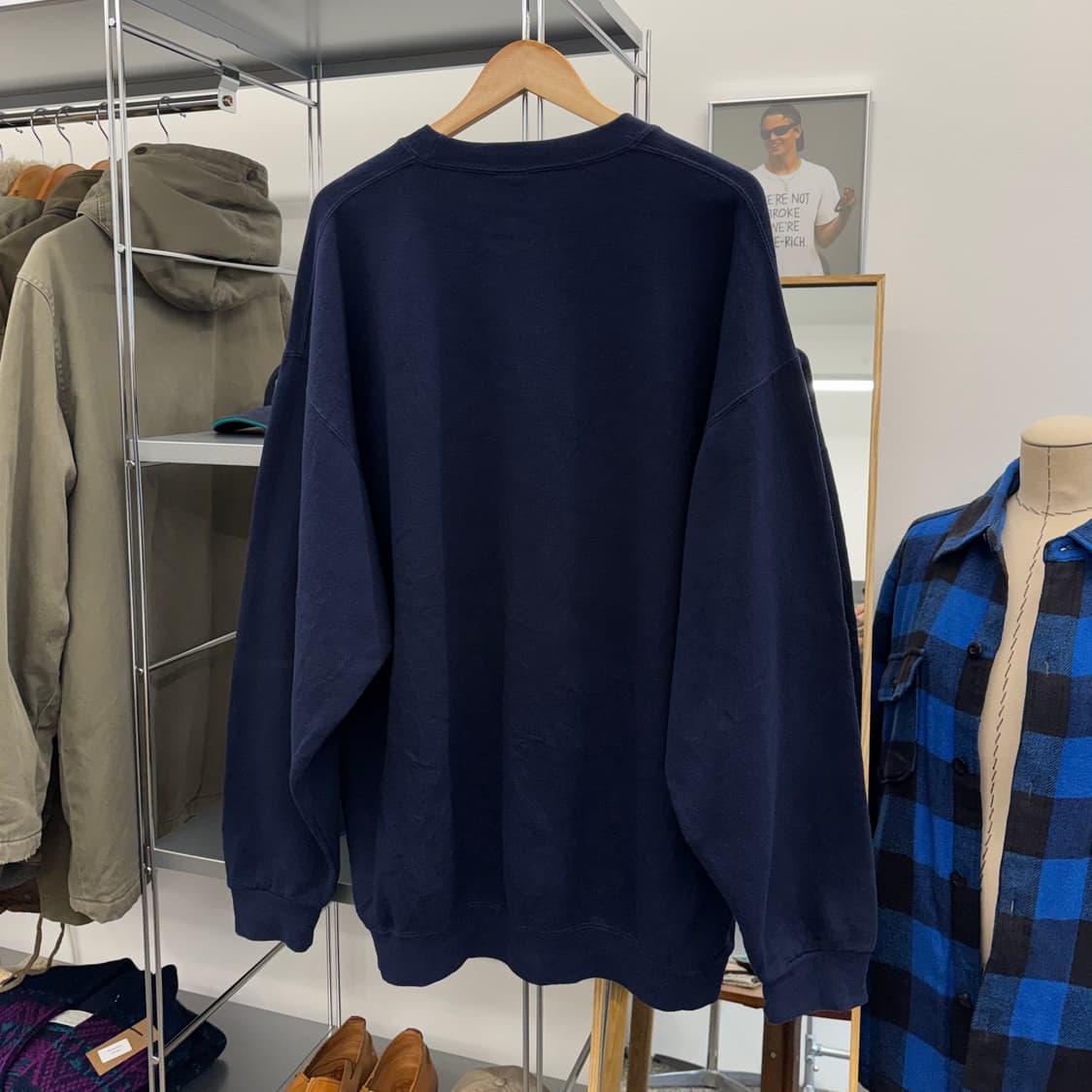 러셀 빈티지 센터 로고 스웻셔츠 맨투맨 (2XL) 상품이미지4