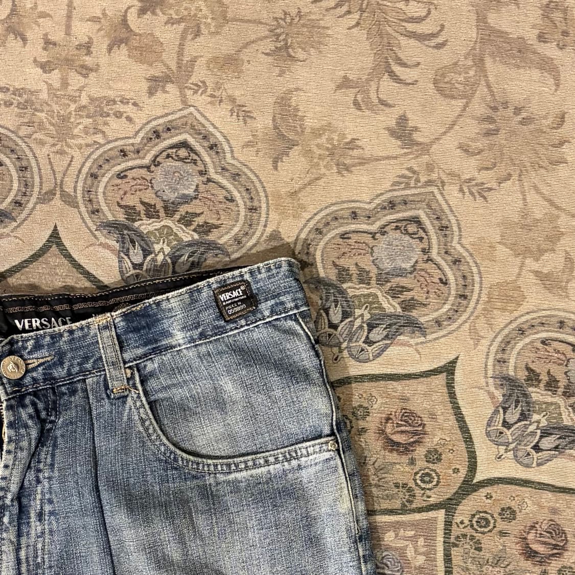 Versace 데님 워시드 힙합팬츠 상품이미지4