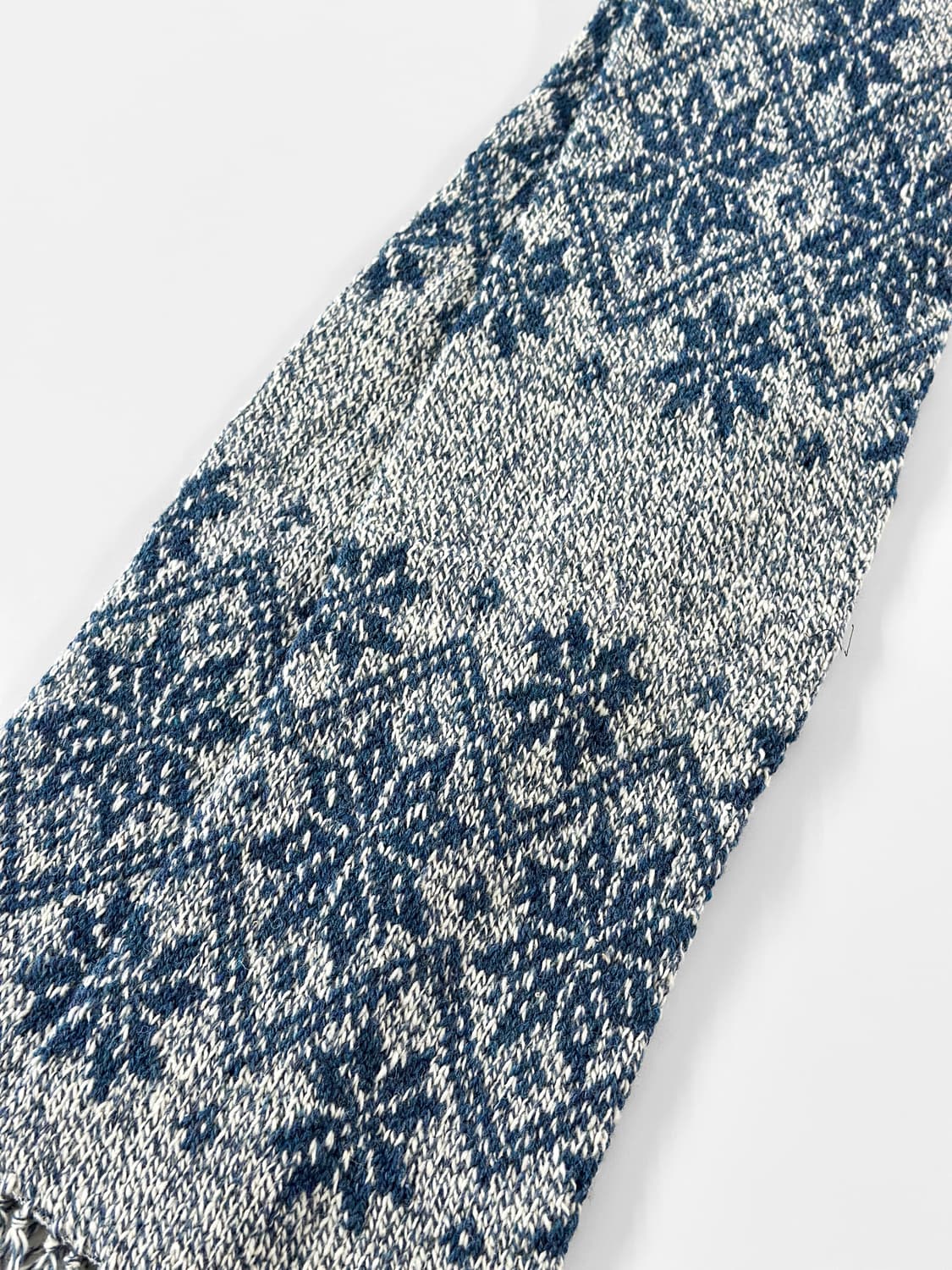 90s 빈티지 BRONER 눈꽃 패턴 머플러 상품이미지3