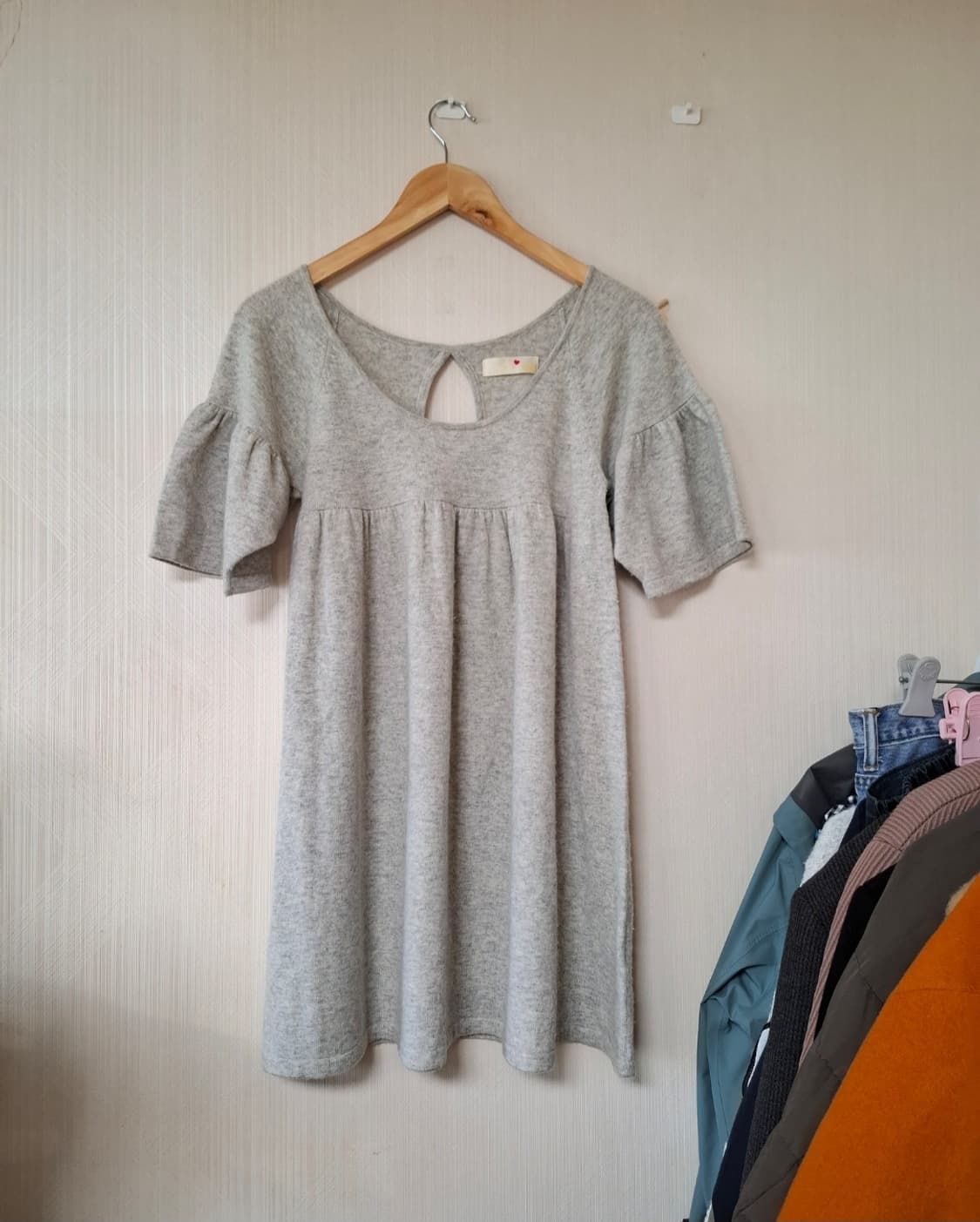 일본빈티지 모리걸 캐시울 롱니트 상품이미지2