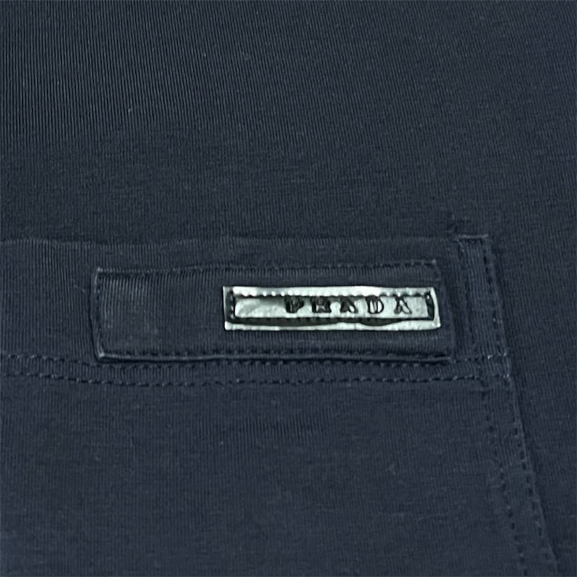 Prada 레더 로고 원포켓 티셔츠 상품이미지4