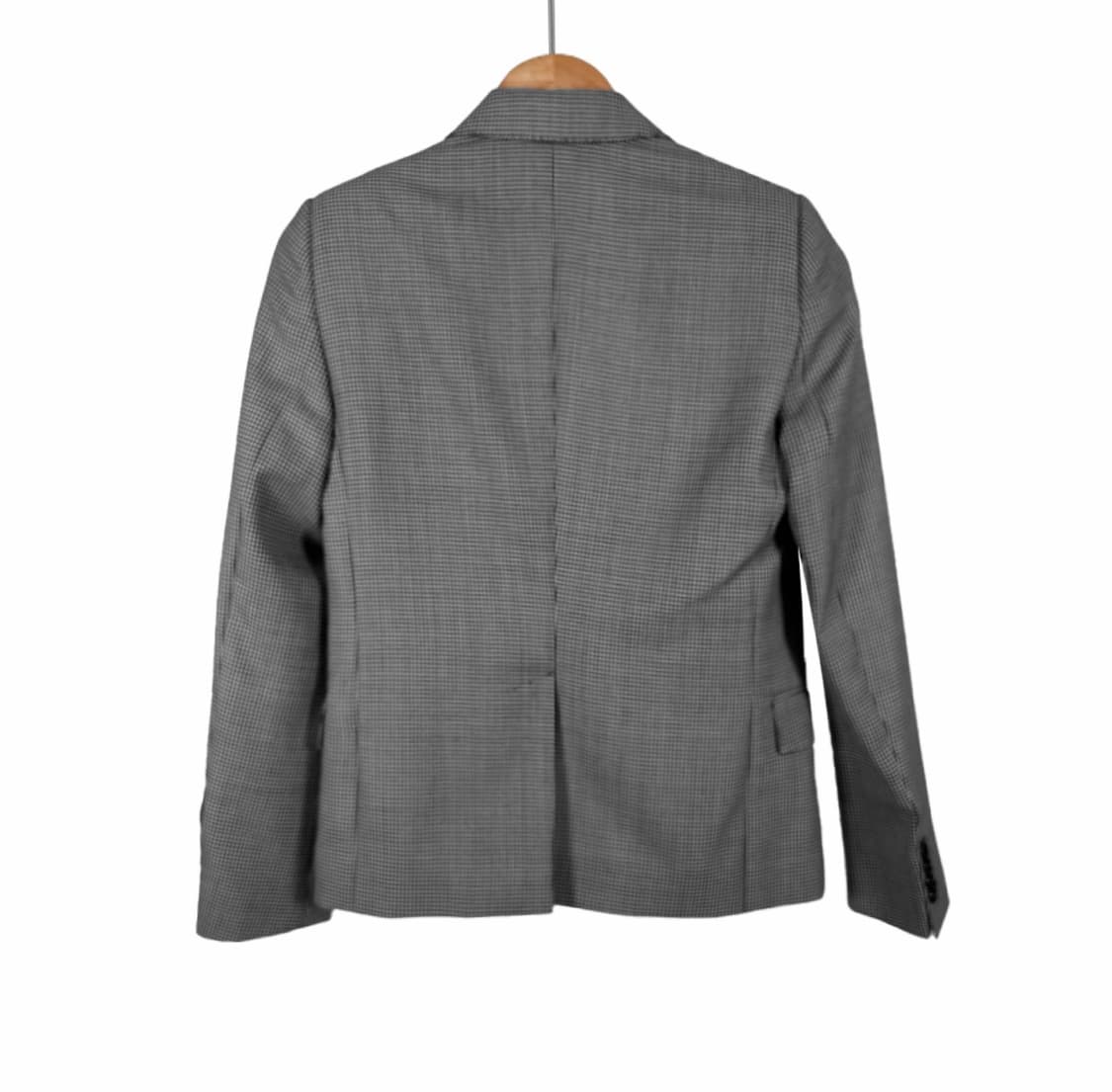 [34] 셀린느 여성 하운드 투스 울 실크 블레이저 자켓 그레이 블랙 상품이미지3