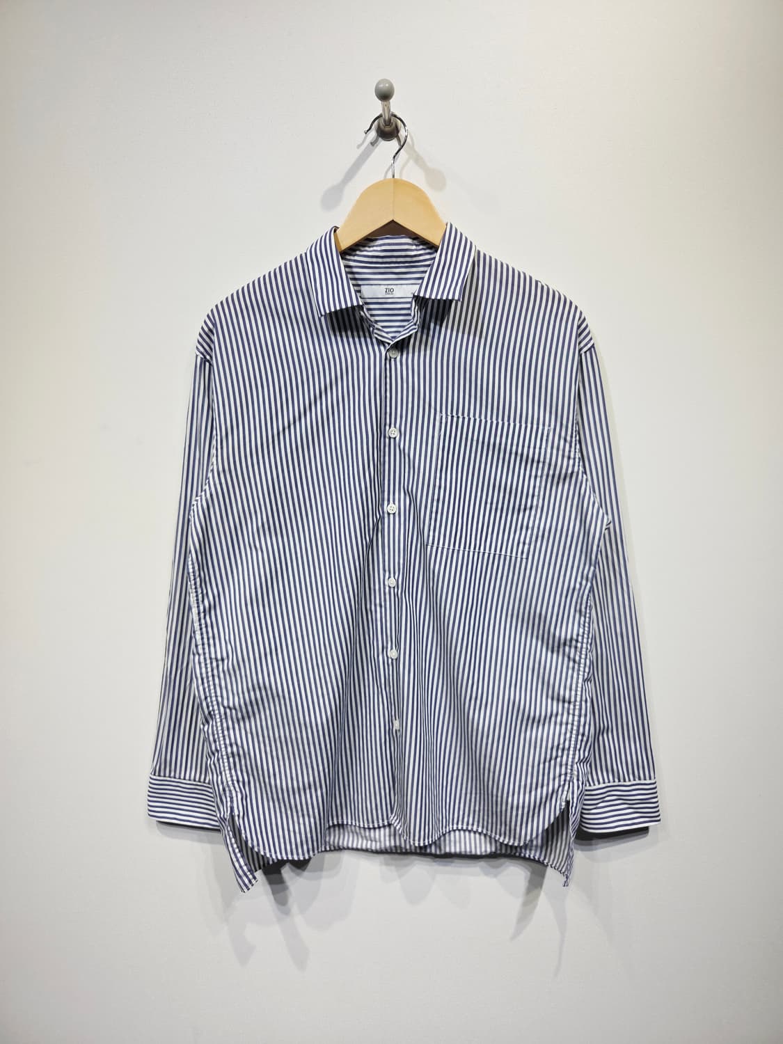 ZIO SONGZIO 지오송지오 백 포인트 셔링 스트라이프 셔츠 상품이미지2