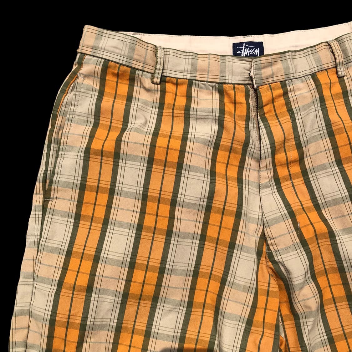 [32] Stussy 스투시 체크 5부 하프 팬츠 상품이미지3