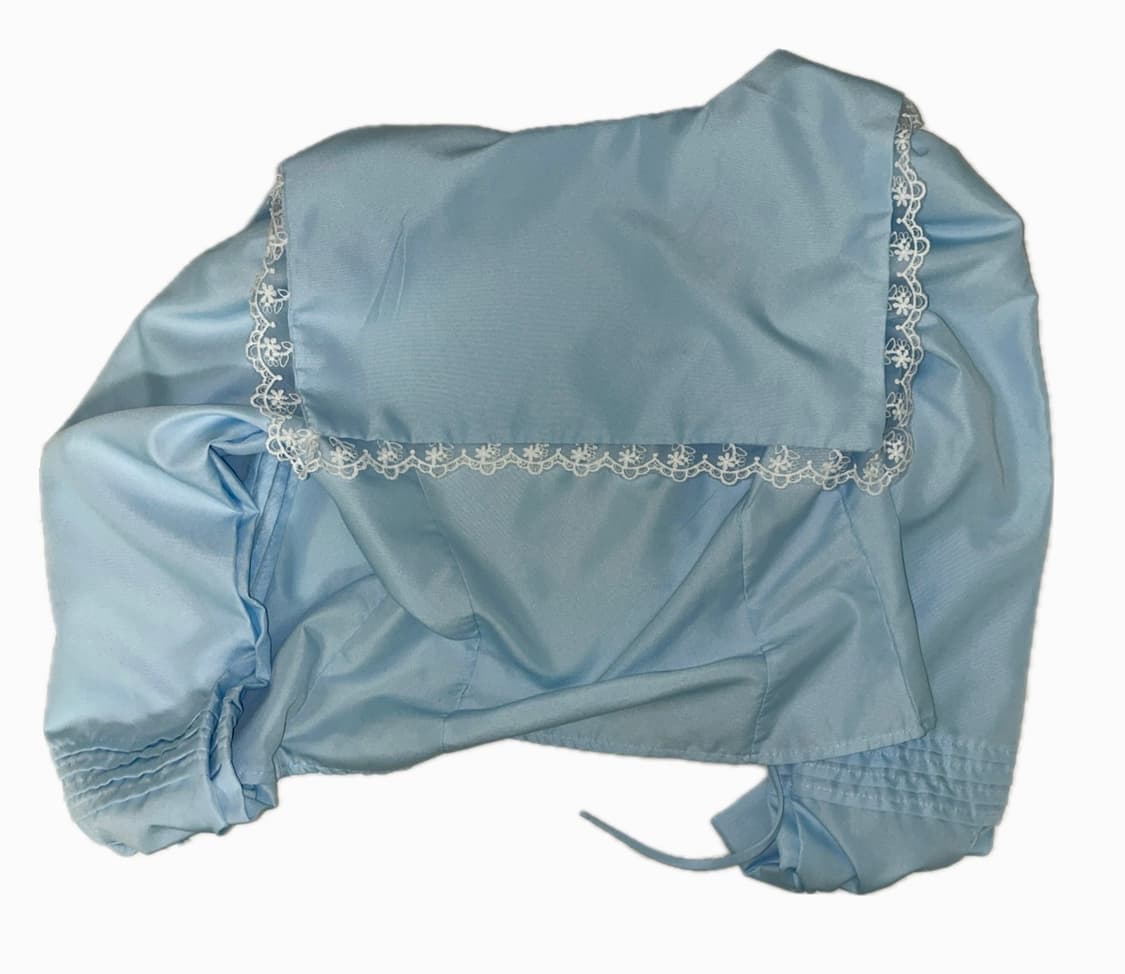 레이스 세일러카라 블라우스 상품이미지2