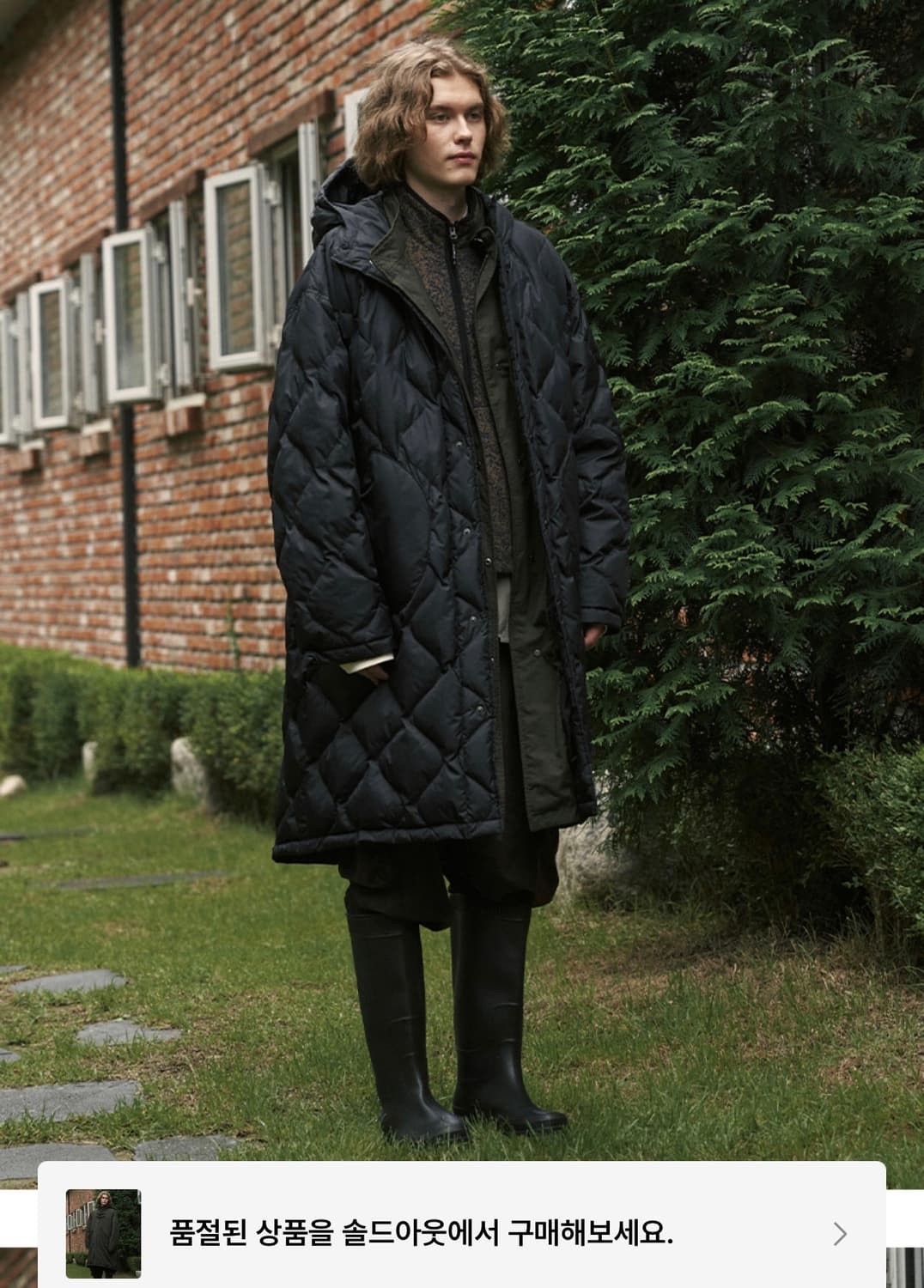 펜필드  더플 리버시블 파카 덕다운 패딩 M사이즈 상품이미지4