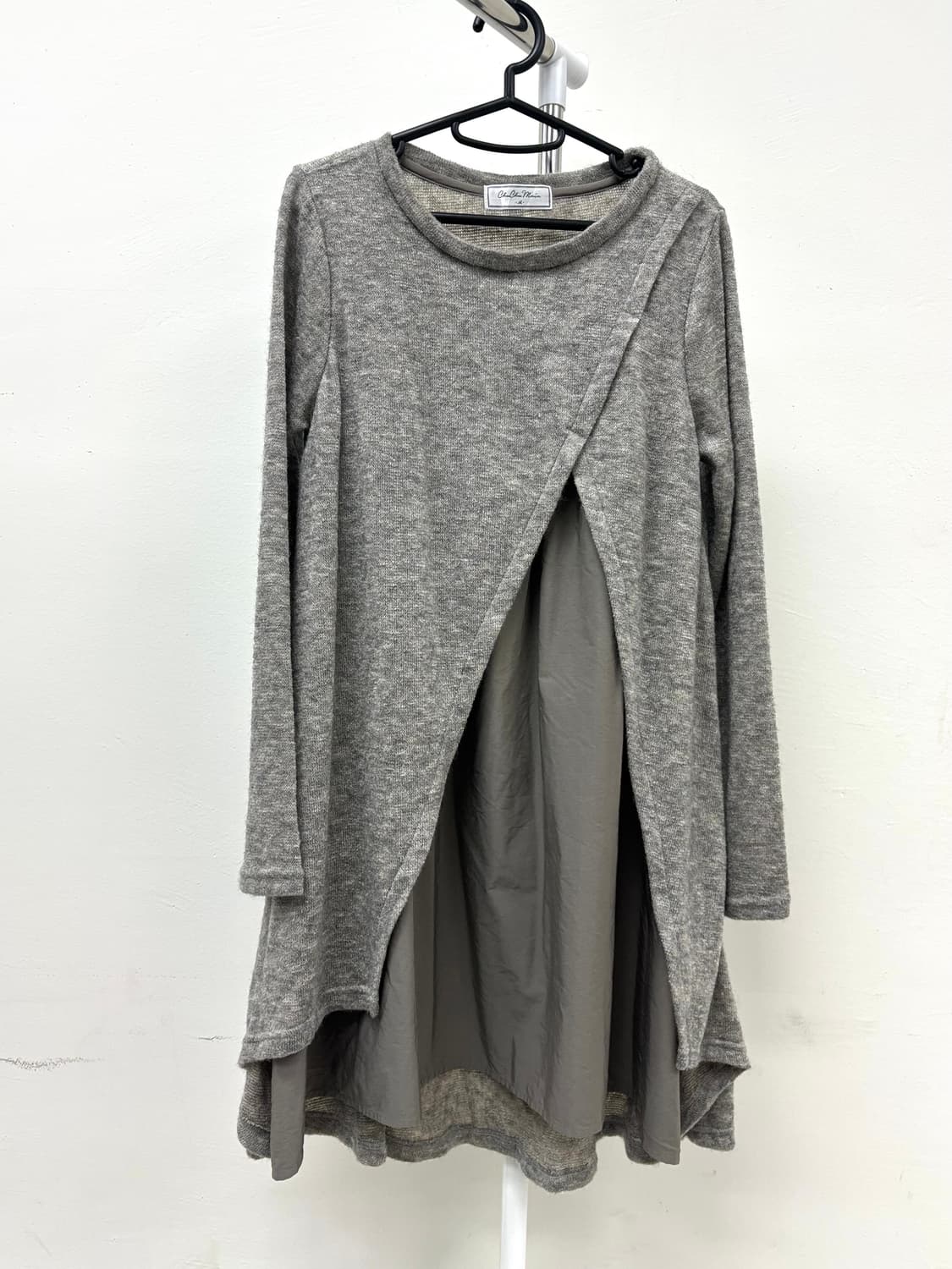 빈티지 그레이 레이어드 원피스 상품이미지4