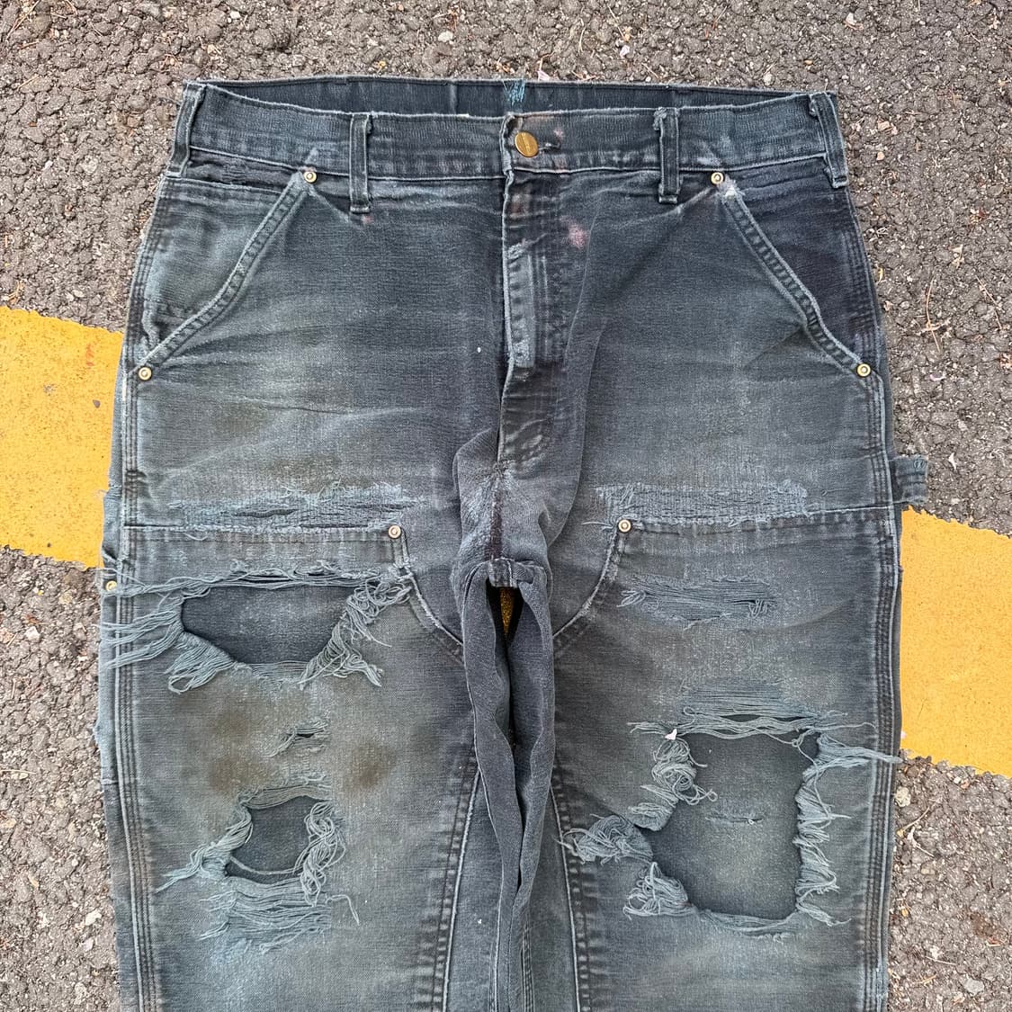 Crazy 칼하트 더블니 B01 BLK 상품이미지2