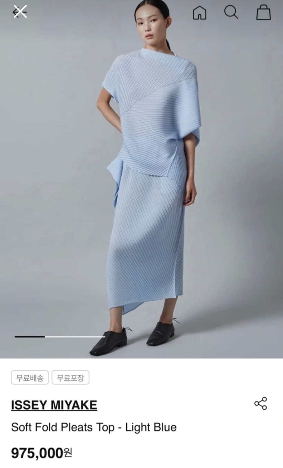 ISSEY MIYAKE 소프트 폴드 플리츠 탑 상품이미지3