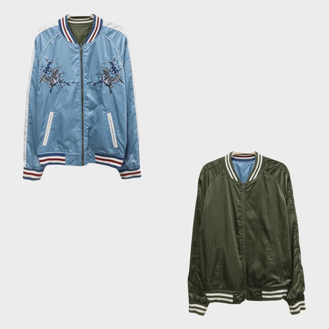 리버서블 자수 항공 점퍼 61283 상품이미지1