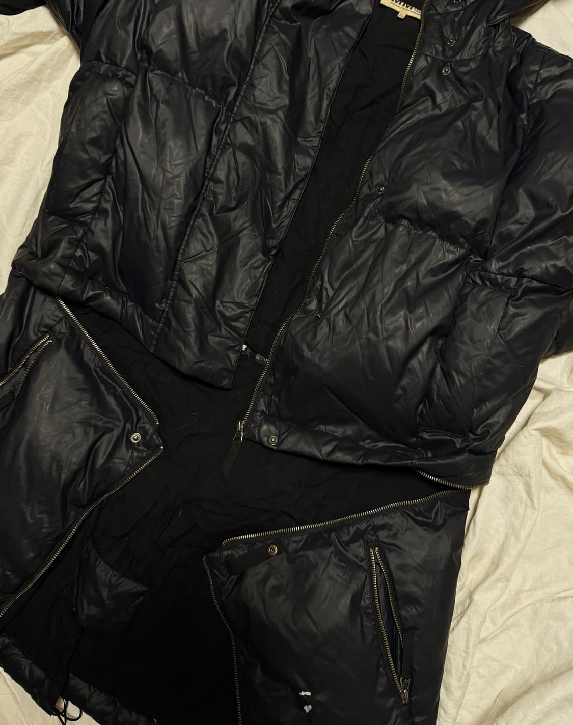 마틴 마르지엘라 왁스코팅 3way 패딩 다운 자켓 상품이미지1