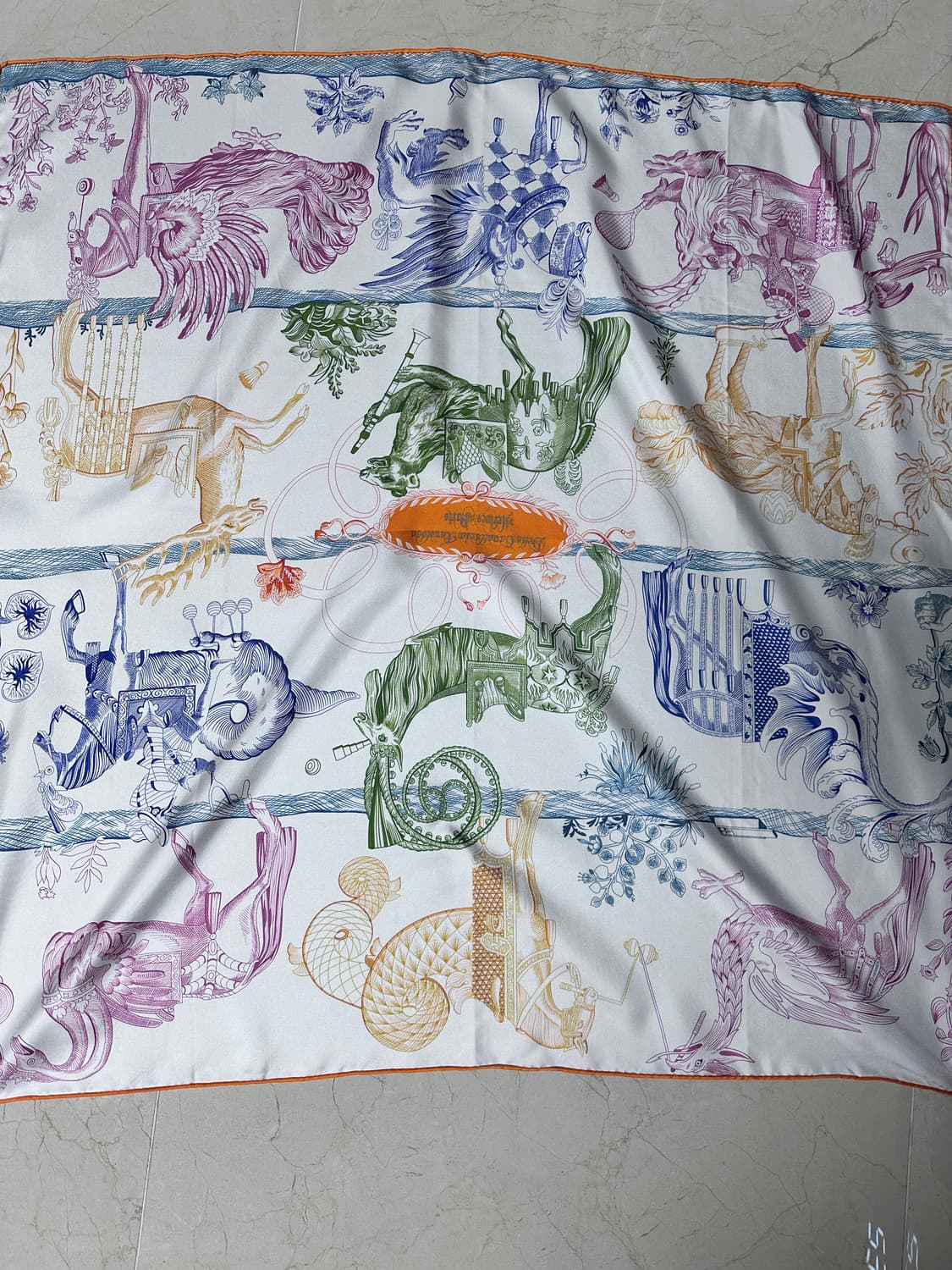 에르메스 실크 스카프 새상품 풀박스 90x90 상품이미지8