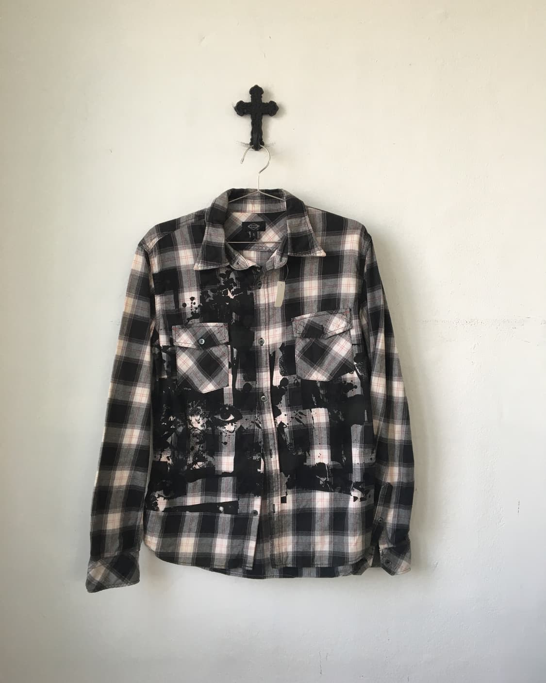 Printing check pattern shirt 상품이미지2