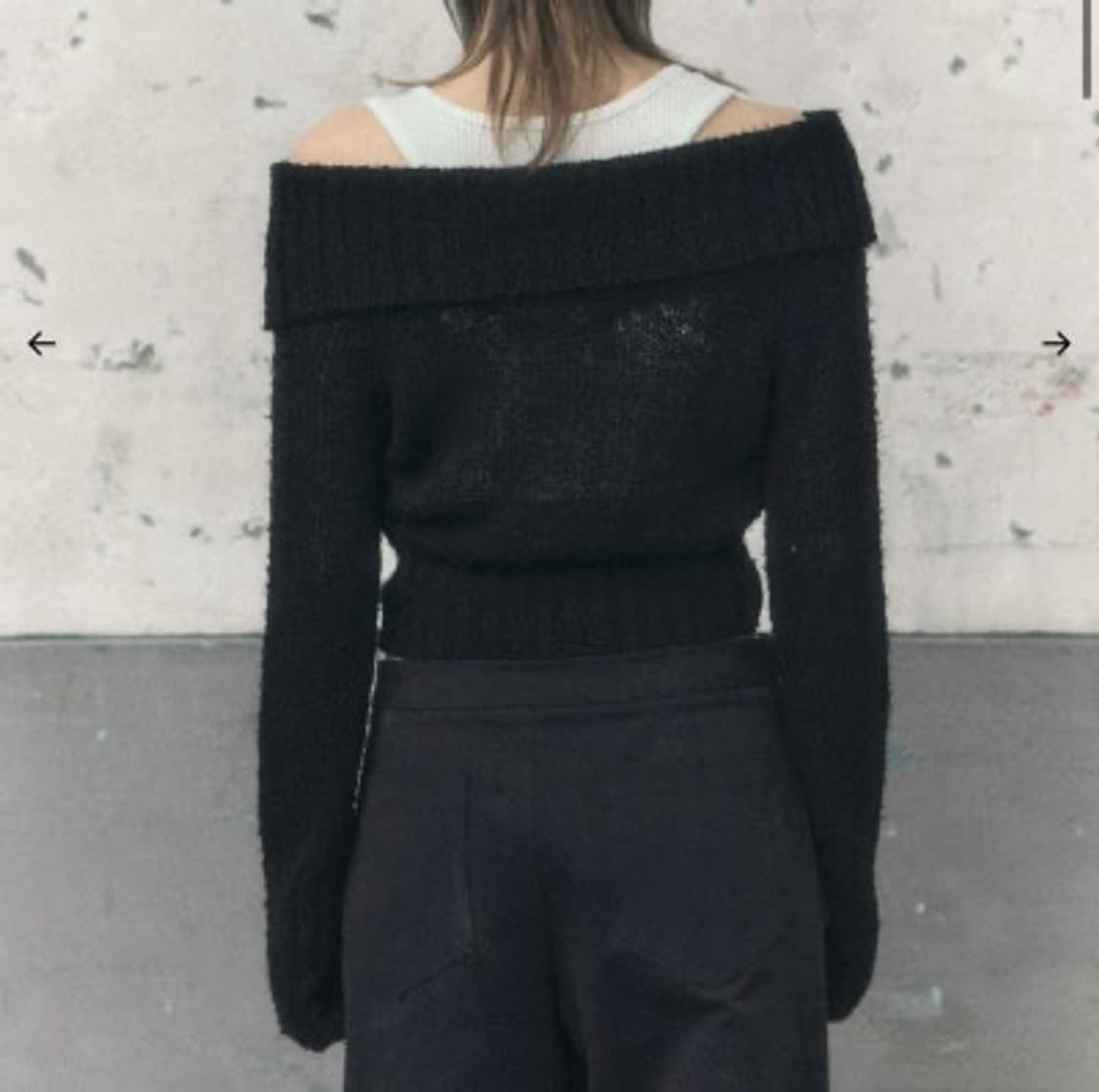 보헤미안서울 ribbed button off shoulder 상품이미지2