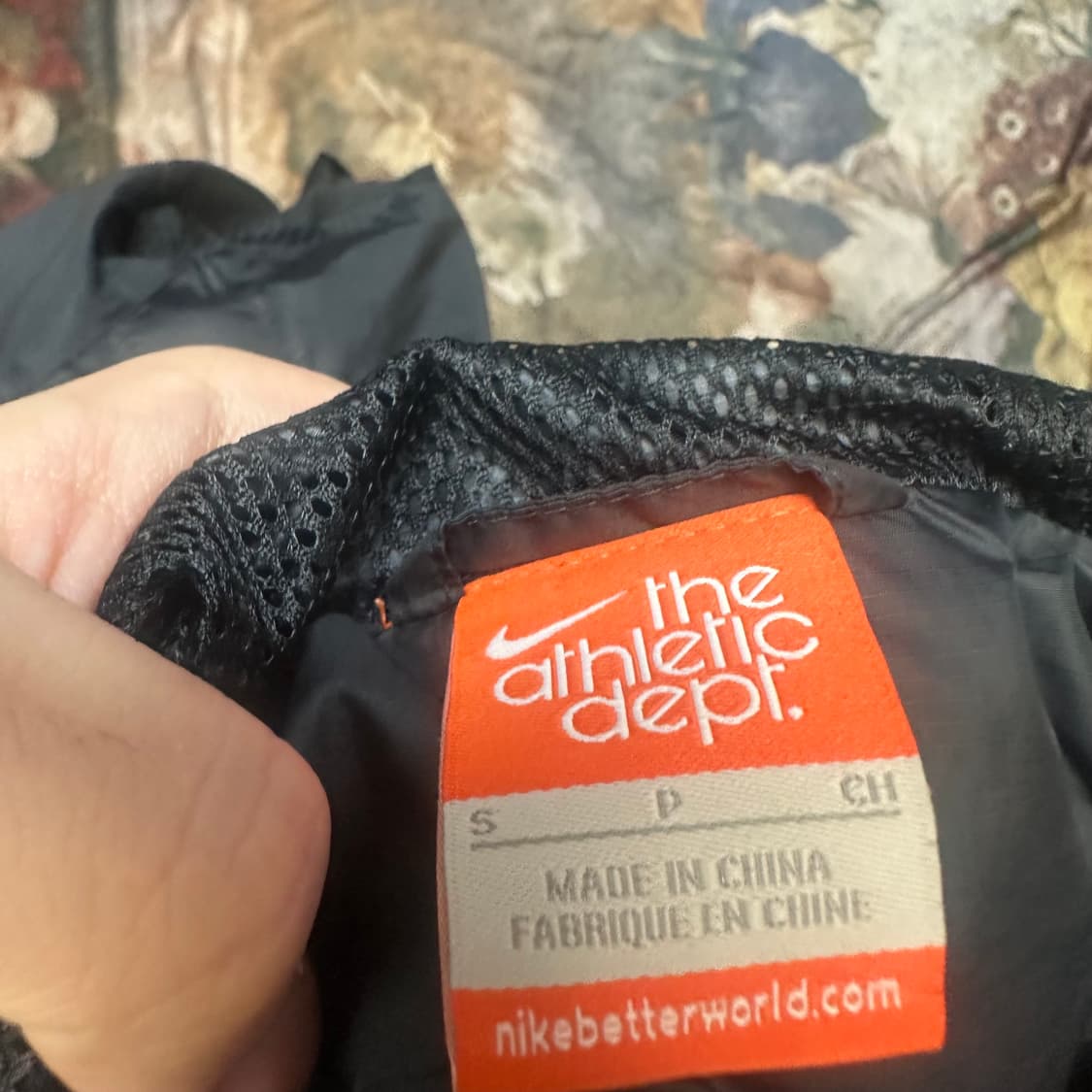 나이키 빈티지 스우시 스몰로고 블랙후드바람막이 90 상품이미지3