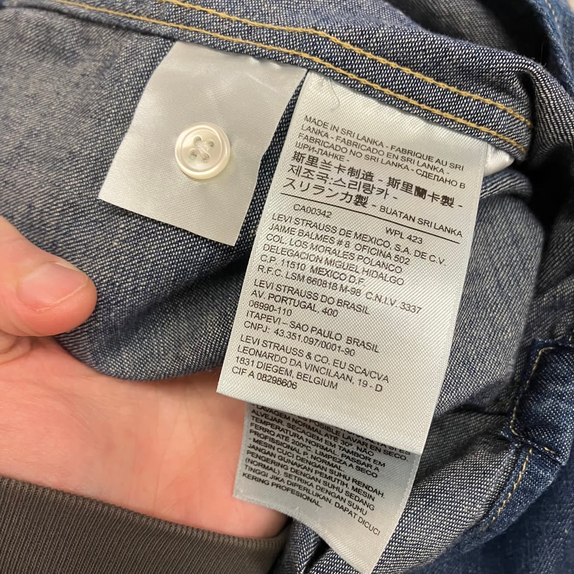 N132 리바이스 웨스턴 데님 청셔츠 상품이미지4