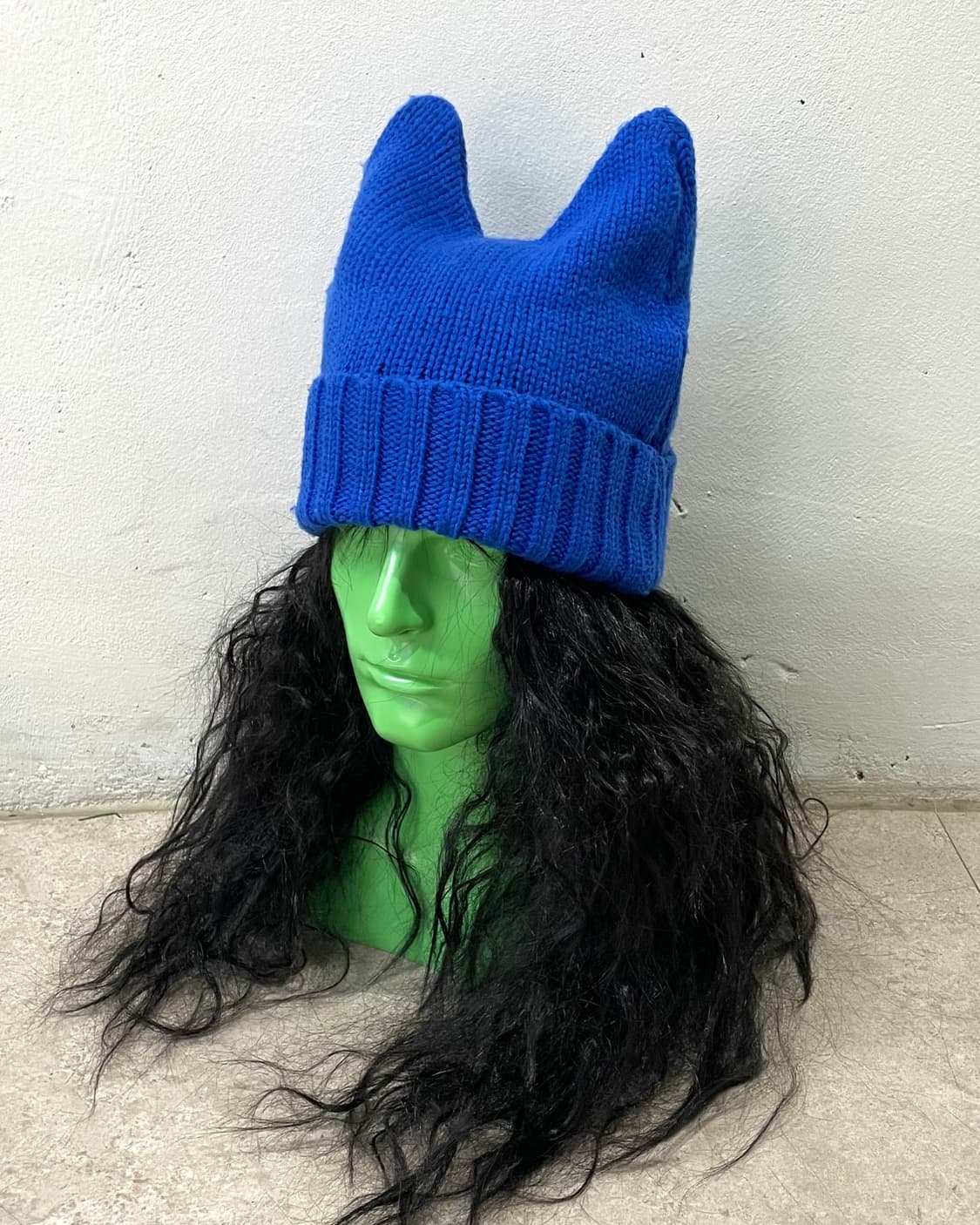 Blue cat knit beanie 상품이미지1