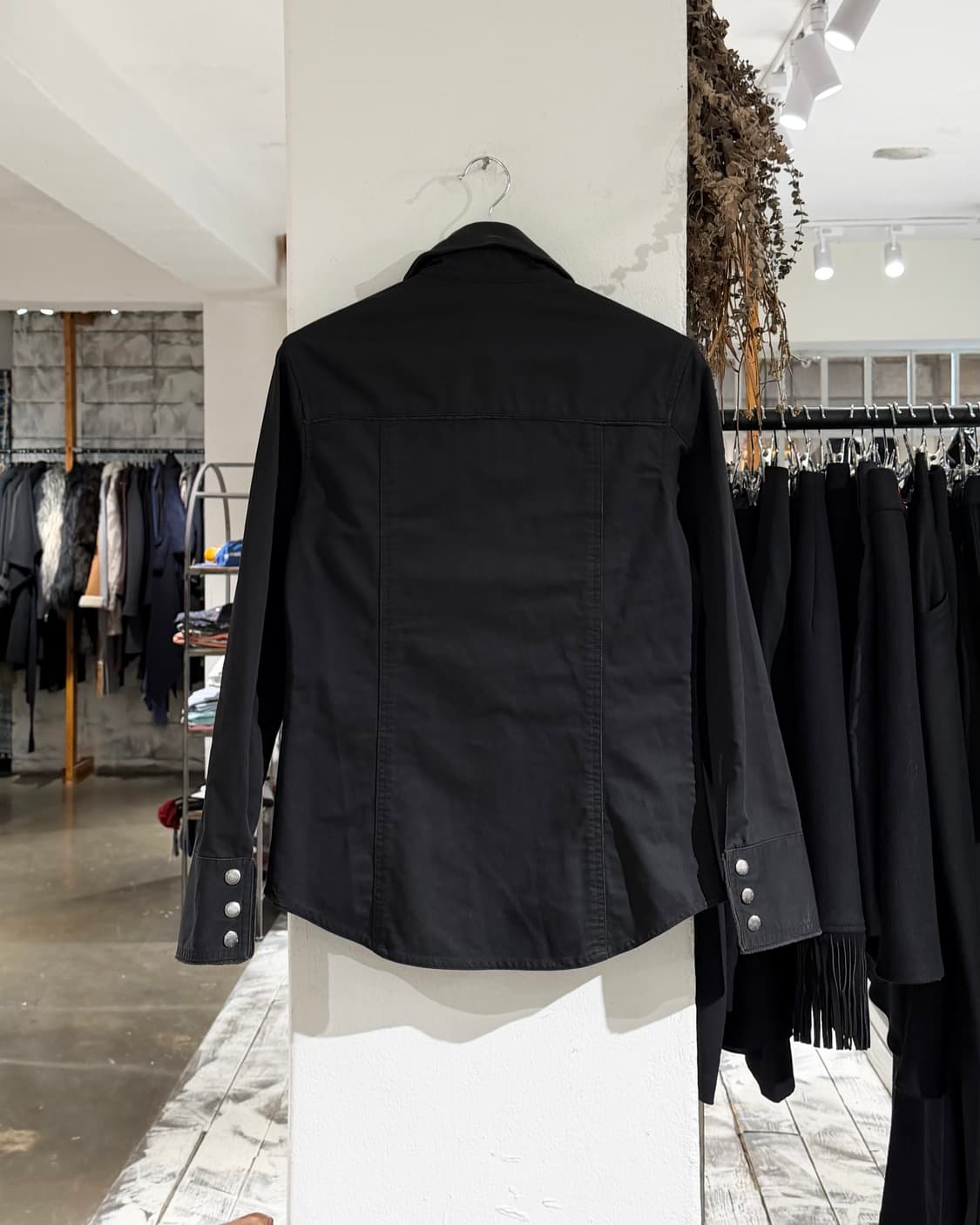 버버리 블랙라벨 블랙 우먼스 바이커 자켓 상품이미지6