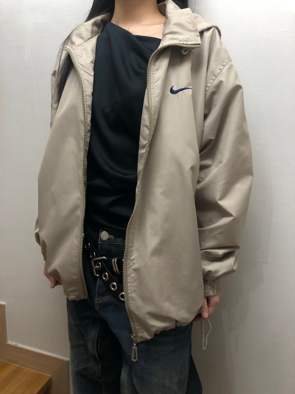 빈티지 나이키 베이지 바람막이 상품이미지2