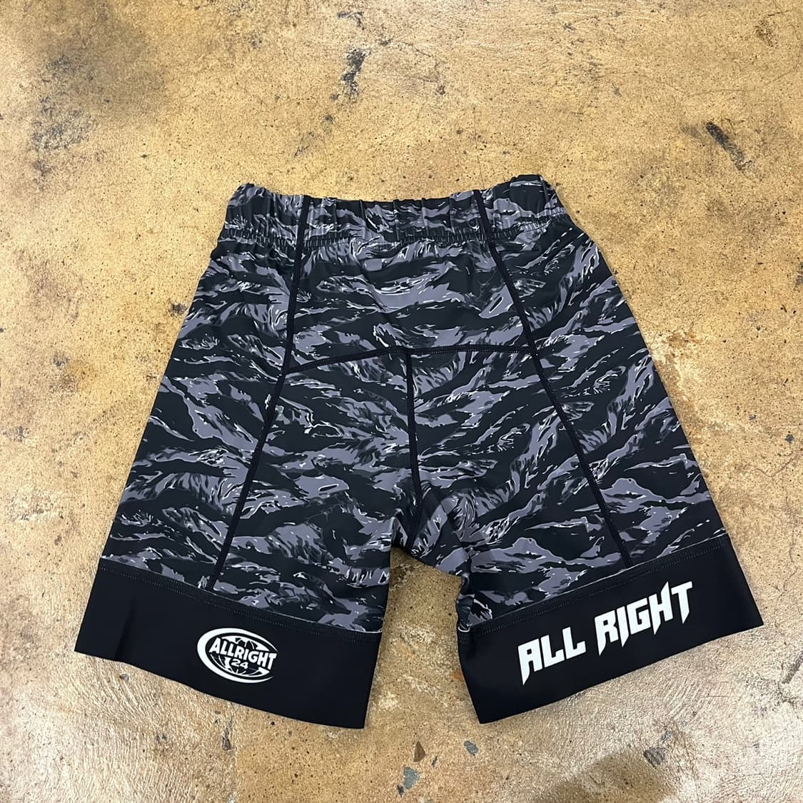 [정품/2XL] 올라잇 블랙 타이거 카모 타이즈 b10 상품이미지3