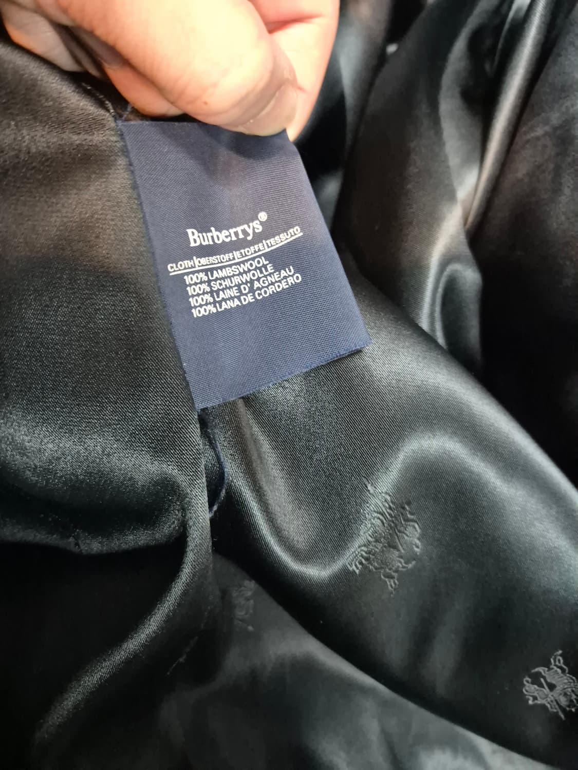 버버리 램스울 네이비 발마칸코트 (105-110) 상품이미지6