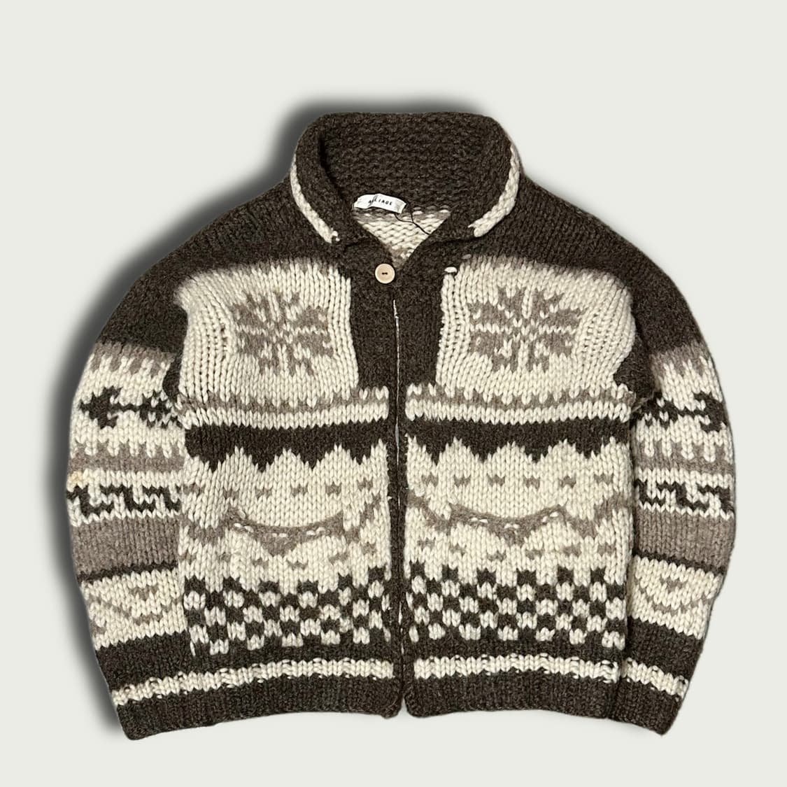 JPN 코위찬 니트 집업 상품이미지1