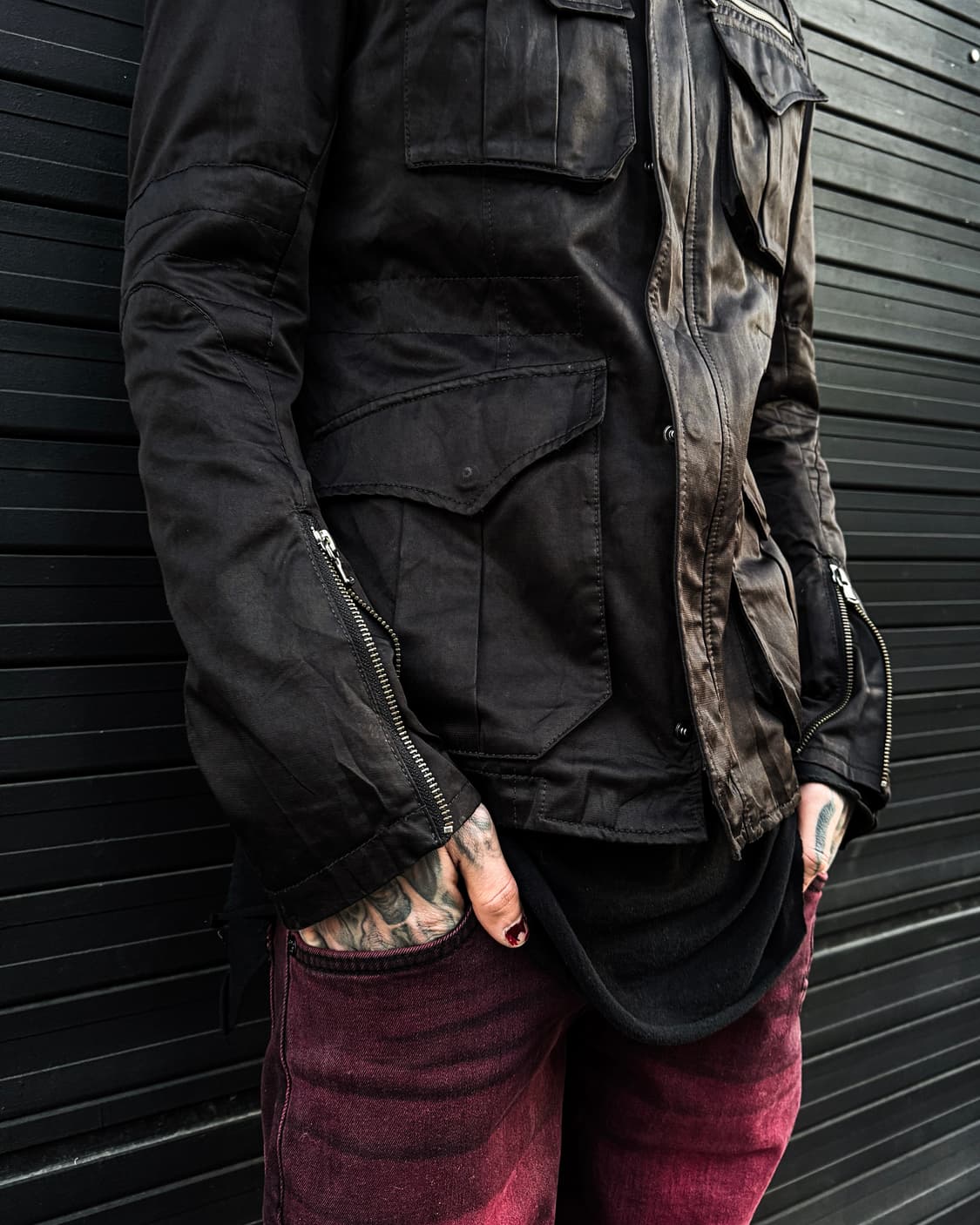 MORGAN HOMME – Military Zip Jacke 상품이미지4