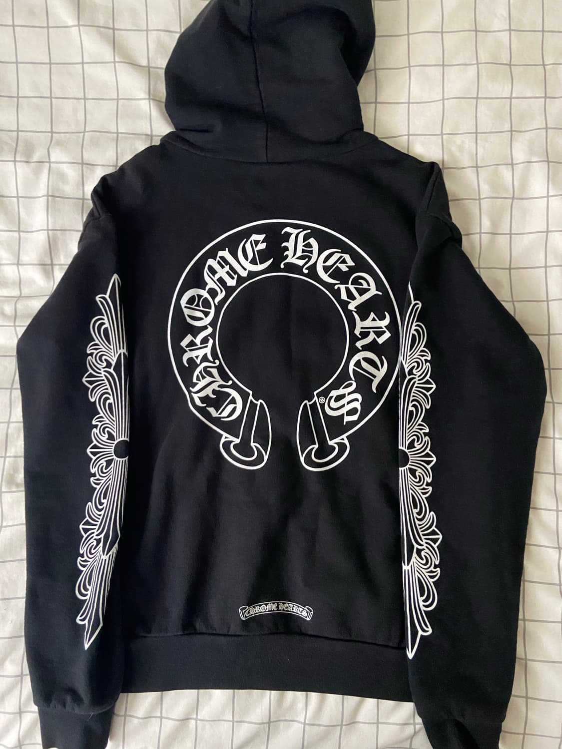 크롬하츠 홀스슈 플로랄 플리스 후드집업 사이즈 s 상품이미지2