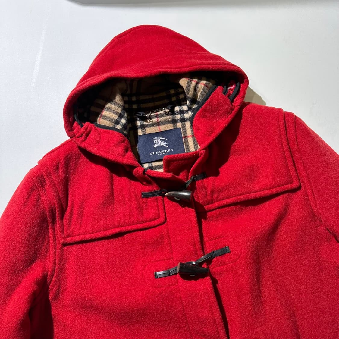 버버리 노바체크 안감 더플 떡볶이 코트 상품이미지3