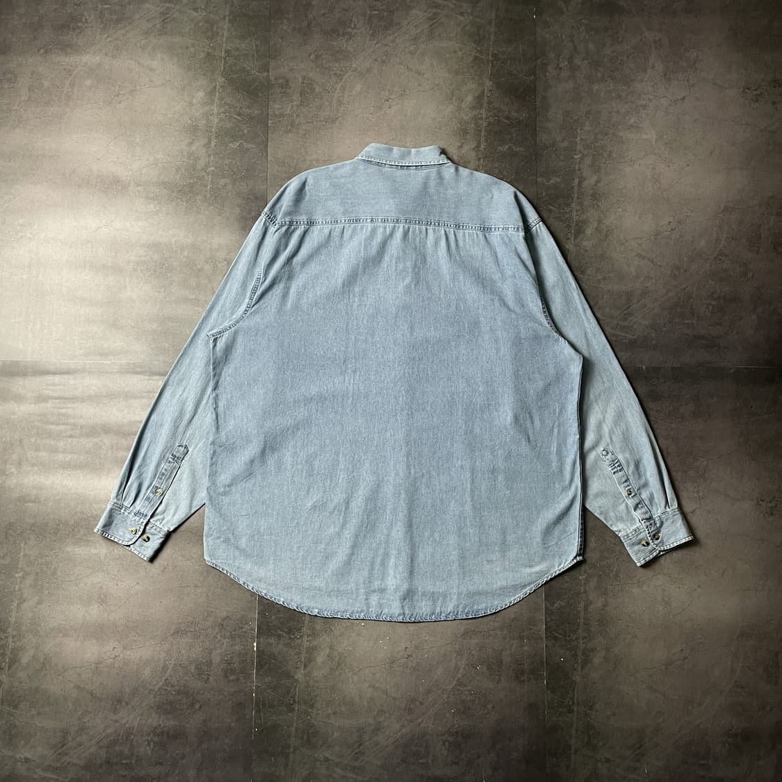 PORT AND COMPANY 빈티지 코튼 데님 셔츠 A00741 상품이미지7